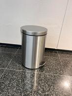 Pedaalemmer 35x, Huis en Inrichting, Woonaccessoires | Prullenbakken, Ophalen, Met pedaal, Zo goed als nieuw, Rvs