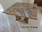 Granieten tafel, Huis en Inrichting, Tafels | Eettafels, Ophalen, Overige materialen, Vierkant, Vier personen