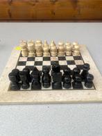 Marmeren schaakset 25x25cm, Ophalen of Verzenden