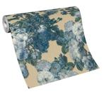 Bloemen Vlies Behang 10153-02, Ophalen of Verzenden, Minder dan 10 m², Blauw