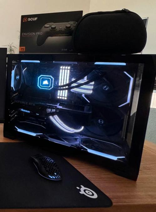 game pc ryzen 7 5800x rtx 3060ti + custom scuff controller, Computers en Software, Desktop Pc's, Zo goed als nieuw, 4 Ghz of meer