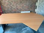 Groot bureau 195x113 cm, Ophalen of Verzenden, In hoogte verstelbaar, Gebruikt, Bureau