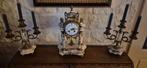 Antieke pendule met kandelaars, Antiek en Kunst, Antiek | Klokken, Ophalen of Verzenden