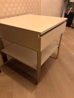 Bijzettafel Ikea wit, Minder dan 55 cm, Gebruikt, Modern, Rechthoekig