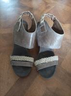 SPM leren sandalen met hak maat 37, SPM, Zo goed als nieuw, Sandalen of Muiltjes, Ophalen of Verzenden