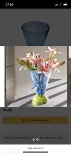 Glazen vaas Hubsch, Huis en Inrichting, Nieuw, Ophalen of Verzenden, Glas, Minder dan 50 cm