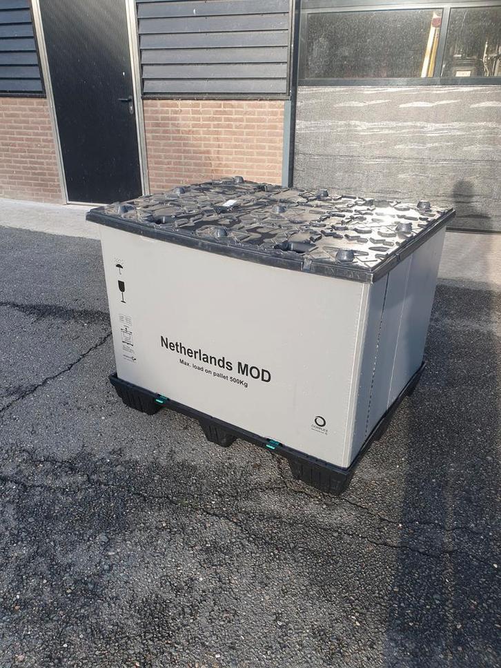 Palletbox opvouwbare Palletbox Uni Pak palletbox, Doe-het-zelf en Verbouw, Kratten en Dozen, Zo goed als nieuw, Krat, 100 cm of meer