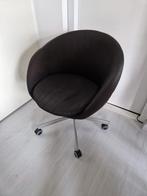Ikea SKRUVSTA ronde bureaustoel zwart, Huis en Inrichting, Stoelen, Ophalen, Gebruikt, Zwart, Metaal