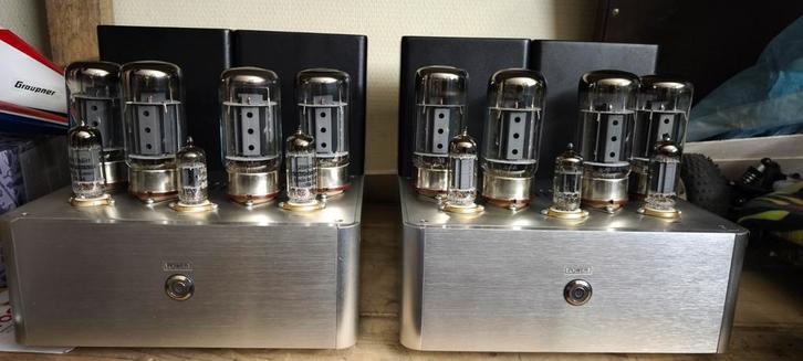 Dual monobloken 200w 8ohm met 6550c buizen, Audio, Tv en Foto, Buizenversterkers, Versterker, Ophalen of Verzenden