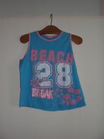 Mouwloos blauw roze katoenen college shirt HT C&A 170 goed, Gebruikt, Meisje, Ophalen of Verzenden, Shirt of Longsleeve