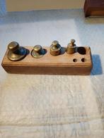 Div gewichten in houten blok, Hobby en Vrije tijd, Ophalen of Verzenden, Gebruikt