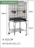 PAPEGAAIENKOOI NIEUW, Dieren en Toebehoren, Ophalen of Verzenden, Nieuw, Metaal, Vogelkooi