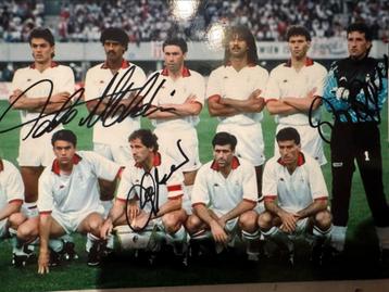 gesigneerde foto’s van Barsten, Baresi, Giovannie Galli beschikbaar voor biedingen