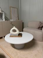 Ronde tafel beige met kolompoot, Tables by Leon, Info@tablesbyleon.nl, Rond, Nieuw