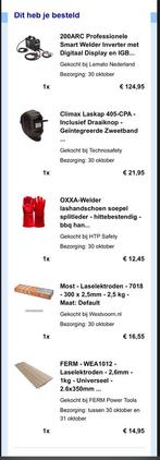 Hbm las apparaat alleen uit verpakking gehaald, Doe-het-zelf en Verbouw, Ophalen of Verzenden, Nieuw, Minder dan 150 ampère, Elektroden