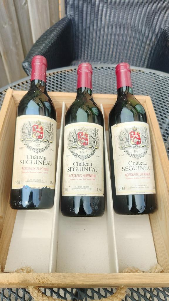 Chateau Seguienau 1987, Verzamelen, Wijnen, Nieuw, Rode wijn, Frankrijk, Vol, Ophalen of Verzenden