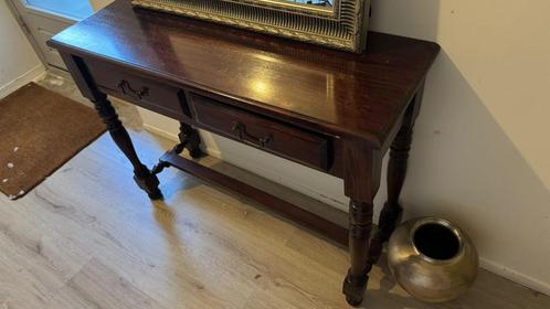 Net houten side table (MOET NU WEG!), Huis en Inrichting, Tafels | Sidetables, Gebruikt, 25 tot 50 cm, 100 tot 150 cm, Rechthoekig