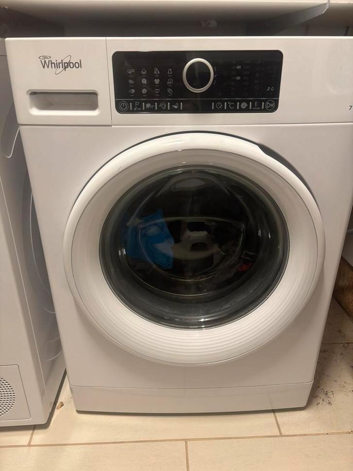 Whirlpool wasmachine, Witgoed en Apparatuur, Wasmachines, Gebruikt, Voorlader, 6 tot 8 kg, 85 tot 90 cm, 1200 tot 1600 toeren