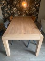 Licht eikenhout eettafel, Huis en Inrichting, Tafels | Eettafels, Ophalen, Eikenhout, 50 tot 100 cm, Zo goed als nieuw
