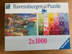 1000 st puzzels allerlei, ravensburger, king, 2 in 1, 3 in 1, Hobby en Vrije tijd, Denksport en Puzzels, Ophalen, 500 t/m 1500 stukjes