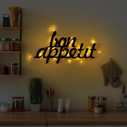 Wandverlichting - Bon appetit - led verlichting, Huis en Inrichting, Lampen | Wandlampen, Nieuw, Metaal, Ophalen of Verzenden
