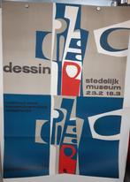 Poster Stedelijk Museum Dessin Grootheest Amsterdam, Rechthoekig Staand, Verzenden, Zo goed als nieuw, A1 t/m A3