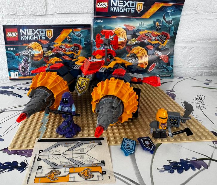 Lego Nexo Knights 70354 Axl’s Rumble Maker compleet, Kinderen en Baby's, Speelgoed | Duplo en Lego, Zo goed als nieuw, Lego, Complete set