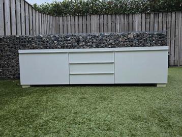 IKEA Besta Burs TV Meubel Hoogglans Wit - afbeelding 1
