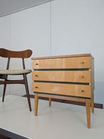 Vintage ladekast ladenkast hout retro design, Huis en Inrichting, Kasten | Ladekasten, Ophalen, Gebruikt, 50 tot 100 cm, 3 of 4 laden