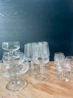 Glazen Set: IJscoupe, Wijn, Borrel, Glas of Glazen, Gebruikt, Ophalen of Verzenden, Glas
