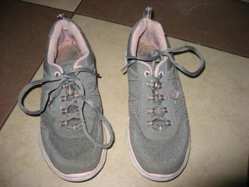 grijs/roze dames/meisjes sneakers met gelvoetbed, mt 39 beschikbaar voor biedingen