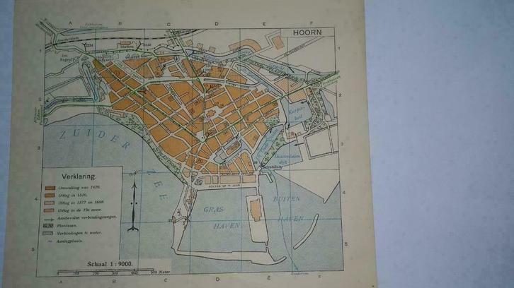28  / Hoorn  Litho  1917, Antiek en Kunst, Kunst | Litho's en Zeefdrukken, Ophalen of Verzenden