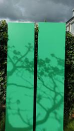Lundia kasten, deuren, mandje, planken, bureaublad, 50 tot 100 cm, Naturel hout en groen gelakt (twee deuren), Met hangruimte