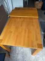 Massif grenentafel en 6 bij passende stoelen, Huis en Inrichting, Tafels | Salontafels, Ophalen, Gebruikt, 50 tot 75 cm, 200 cm of meer