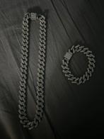 Iced Out Ketting, Sieraden, Tassen en Uiterlijk, Kettingen, Overige materialen, Nieuw, Ophalen of Verzenden, Zilver