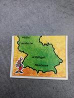 Panini sticker Euro 88 Duitsland. Deel map speelsteden EK., Sticker, Gebruikt, Verzenden