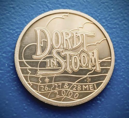 Penning Dordrecht, Dordt in Stoom - 2000, Postzegels en Munten, Penningen en Medailles, Overige materialen, Nederland, Verzenden