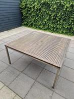 Tuintafel 157 x 157 - 74 cm hoog., Ophalen, Gebruikt, Rechthoekig, Hout