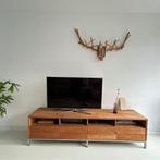 design tv-meubel Etnicraft Ligna, Huis en Inrichting, Kasten | Televisiemeubels, Ophalen, Gebruikt, 150 tot 200 cm, Teakhout