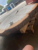 Boomstam rond ongeschuurd, Doe-het-zelf en Verbouw, Hout en Planken, Minder dan 25 mm, Ophalen of Verzenden, Plank, Minder dan 200 cm