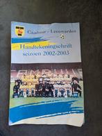 Cambuur handtekeningen schrift 2002 -2003, Ophalen of Verzenden, Zo goed als nieuw