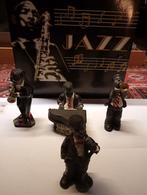 4 Jazz muzikanten beeldjes, Verzamelen, Beelden en Beeldjes, Ophalen of Verzenden