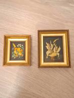 Vintage mini schilderijtjes, Minder dan 50 cm, Ophalen of Verzenden, Zo goed als nieuw, Minder dan 50 cm