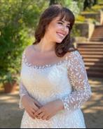 Trouwjurk met lange mouwen maat 54, Kleding | Dames, Trouwkleding en Trouwaccessoires, Ophalen of Verzenden, Nieuw, Wit, Trouwjurk