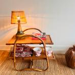 Franse Rotan bamboe thee tafel  bijzettafel vintage, Antiek en Kunst, Ophalen of Verzenden