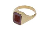 Zegelring familiewapen met lakzegel 14k goud antiek vintage, Sieraden, Tassen en Uiterlijk, Antieke sieraden, Ophalen of Verzenden