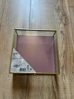 Nieuwe sieradendoos goud met roze vilt 20 x 20 cm, Ophalen of Verzenden, Nieuw