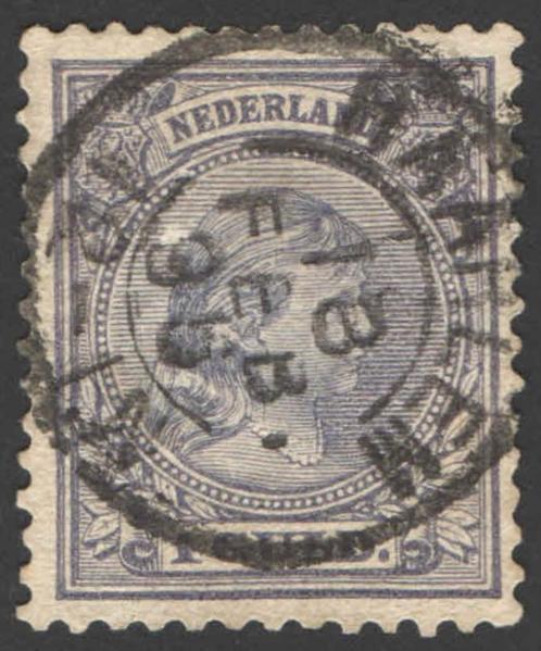 Nederland NVPH nr 44 gestempeld Koningin Wilhelmina 1891, Postzegels en Munten, Postzegels | Nederland, Gestempeld, T/m 1940, Verzenden