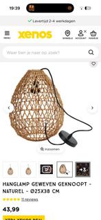 2 rotan hanglampen van de xenos, Huis en Inrichting, Ophalen of Verzenden, Zo goed als nieuw