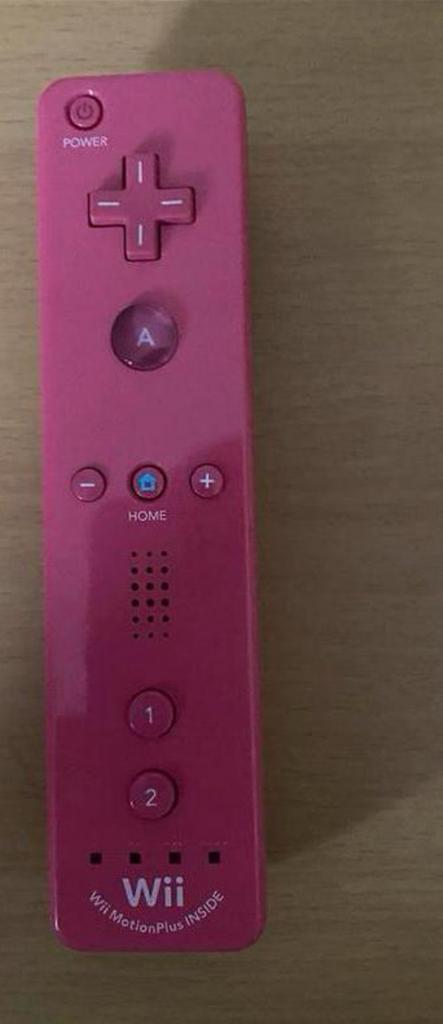 Nintendo wii motion plus controller roze, Spelcomputers en Games, Games | Nintendo Wii, Zo goed als nieuw, Overige genres, 1 speler